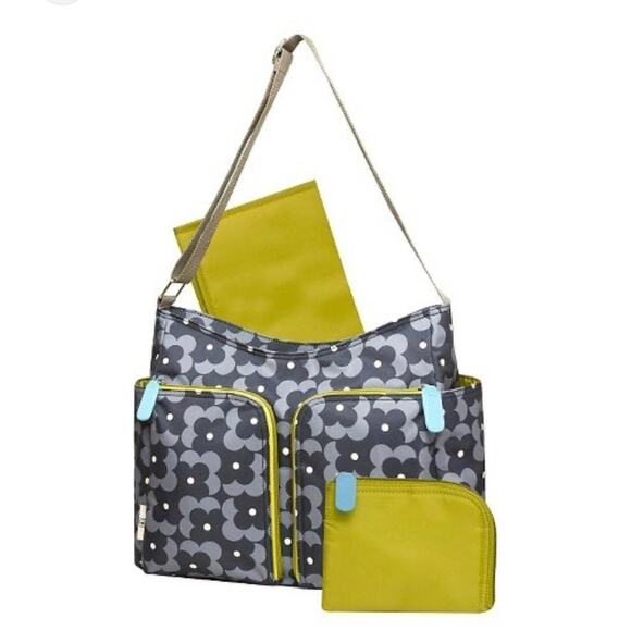 Orla Kiely Baby Diapering Products for sale | eBay Orla Kiely for Target 3 Piece Hobo Baby Diaper Bag Gray Floral Green New 2014